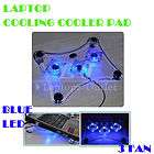 New USB 3 Fan with Blue LED Cooling Cooler Pad for Notebook PC 13.3 14 