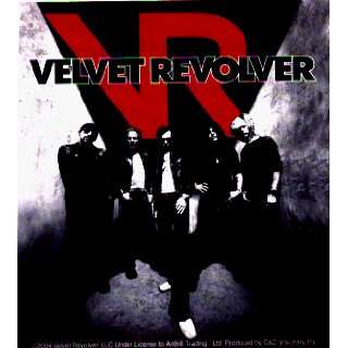 Velvet Revolver   Group Shot with VR In Maroon   Sticker / Decal