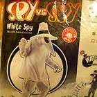 White Spy Vs Spy Costume Small Medium S M Mask Hat Shirt Pants Head 
