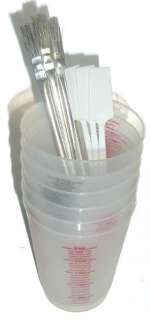 Reusable Plastic Measuring Resin Mixing Cups Set 10 oz  
