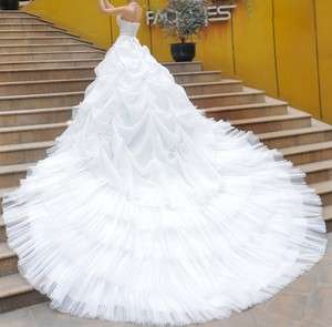 Lace up Cathedral Train Wedding Dress sz68101214 Custom  