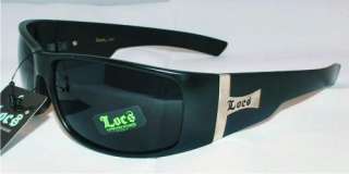 LOCS Sunglasses Shades Mens Gangsta Casual Black S  