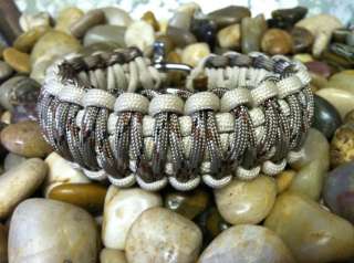 King cobra Paracord Survival Bracelet w/ ss shackle  