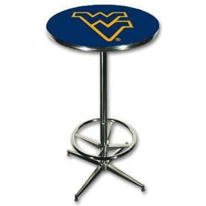   : West Virginia Mountaineers Bar Pub Table Chrome: Sports & Outdoors