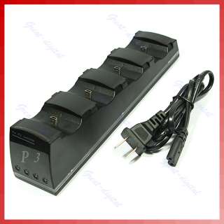 in1 USB Charge Stand For Playstation 3 PS3 Controller  
