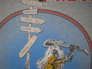 VTG IRON MAIDEN BEAST AT READING 82 EVENT T SHIRT TOUR  