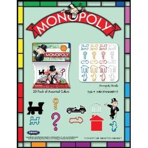    Monopoly Character #2 Logo Bandz Silly Band 20PK Toys & Games