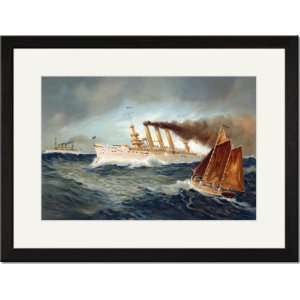   Print 17x23, United States Navy First Class Cruisers New York and