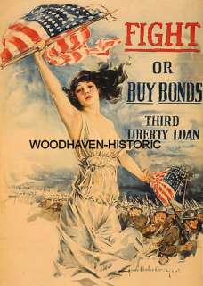 1917 World War I (WWI) Third Liberty Loan Posters  
