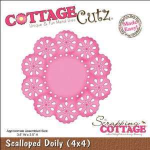   CottageCutz Die 4X4 Scalloped Doily Made Easy Arts, Crafts & Sewing