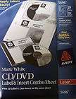 AVERY 5696 CD/DVD LABEL & INSERT COMBO SHEET(20 LABELS)