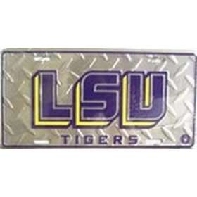LSU Tigers College License Plate Plates Tags Tag auto vehicle car 