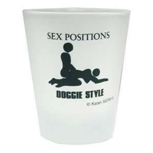  Doggie Style Shot Glass~ Frosted Shot Glass Kitchen 