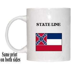  US State Flag   STATE LINE, Mississippi (MS) Mug 