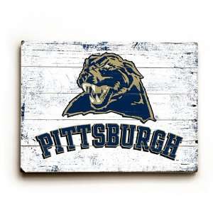  University of Pittsburgh Wood Sign (9 x 12)(Solid 