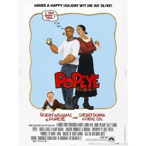  Popeye Movie Poster 25x36in Robin Williams