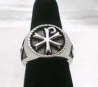 chi rho monogram of christ ring 