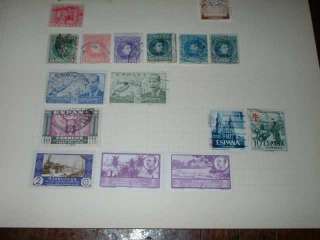 6023D PILE ALBUM PAGES WORLD STAMPS SOUTH AMERICA EUROPE ASIA EARLY 