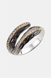Elizabeth and James Audubon Feather Two Tone Bypass Ring $195.00