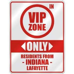   ZONE  ONLY RESIDENTS FROM LAFAYETTE  PARKING SIGN USA CITY INDIANA