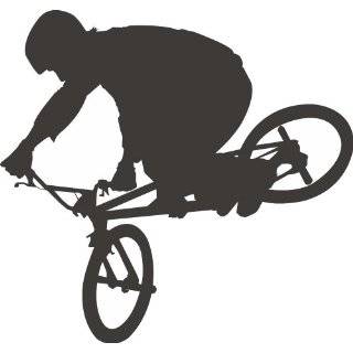  BMX BICYCLE FREESTILE Wall MURAL Vinyl Decal Sticker 01 
