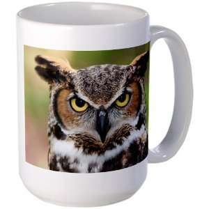  Large Mug Coffee Drink Cup Great Horned Owl: Everything 