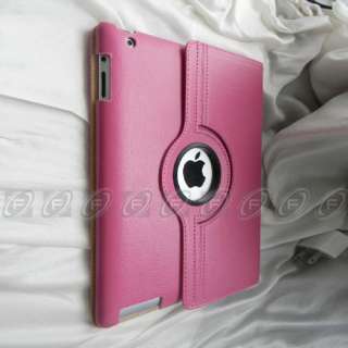 360° Rotating Stand Leather Case Smart Cover for iPad2  