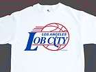 LOS ANGELES LOB CITY BASKETBALL T SHIRT SIZE L THE ORIGINAL LOGO TEE