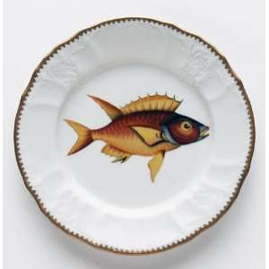 Anna Weatherley Antique Fish 7.5 In Salad Plate No. 4  