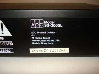 ADC Sound Shaper Stereo Equalizer Spectrum Analyzer Model SS 300SL 
