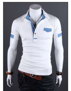   Shirts Stylish Fit TEE polo T shirts Top US XS L Free Ship Q20  