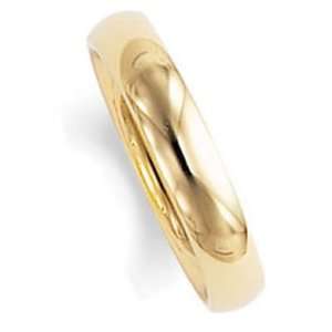  4.0 Millimeters Yellow Gold Polished Wedding Band Ring 14Kt Gold 