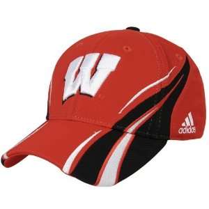    adidas Wisconsin Badgers Spiral Colorblock Hat: Sports & Outdoors