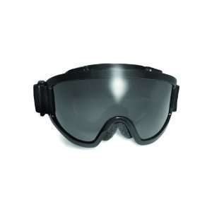  Windshield Safety Goggle   Black Frame/Smoke Anti Fog Lens 