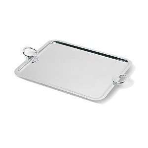  Christofle Silver Plated Vertigo Tray With Handles 