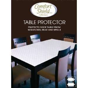  Comfort Shield Table Top Protector, Cream, 52 X 104 