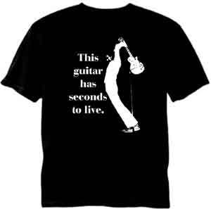 Who Pete Townshend Guitar Has Seconds To Live Tee Shirt  