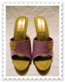 Vintage 70s Sexy High Wedge Heel Open Toe Platform Sandals Shoes 5 NOS 