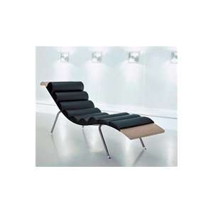  Modloft Spruce Leather Chaise Lounger