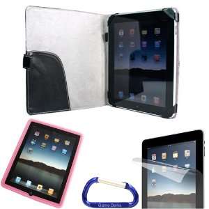 com Gizmo Dorks Leather Case (Black) Combo (Pink) for the Apple iPad 