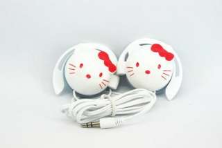Hello Kitty Mp3 Mp4 Stereo Headphone Earphone Headset  
