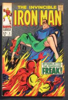 1968 IRON MAN #3 Very Fine, Silver Age, Marvel Comics light cover 