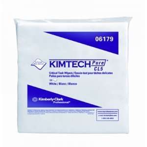 KIMBERLY CLARK PROFESSIONAL* KIMTECH PURE W5 Dry Wipers, Flat, 9 x 9 