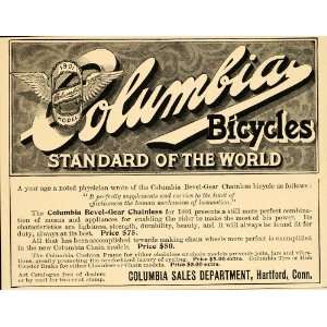   Bicycle Bike Hartford Conn.   Original Print Ad