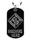 MACHINE HEAD OffIicial Metal DOG TAG PENDANT NECKLACE