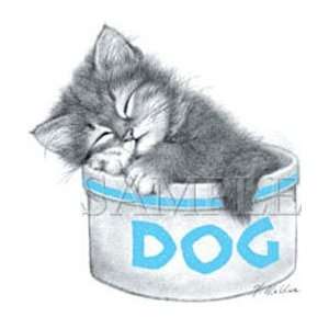    T shirts Animals Wildlife Cats Dog Bowl XXL: Everything Else
