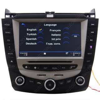2003 2007 Honda Accord Car GPS Navigation TV DVD Player  