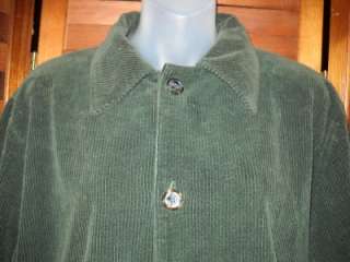 CP SHADES GREEN COURDUROY COTTON BUTTON FRONT SHIRT JACKET S  