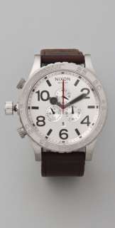 Nixon The 51 30 Chrono Leather Watch  SHOPBOP