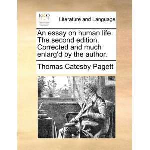  An essay on human life. The second edition. Corrected and 